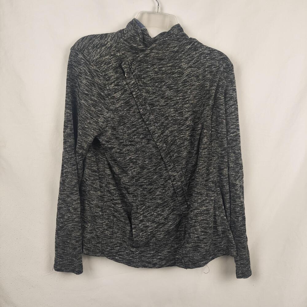 G.H. Bass & Co Sweater Mens Large Gray Mock Neck Knit Pullover Long Sleeve